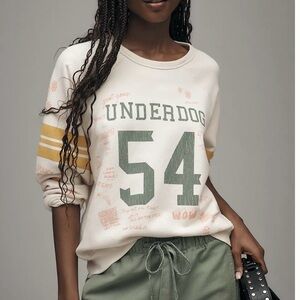MOTHER Underdog The Biggie Concert Raglan Sweatshirt- M